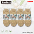 Meia Invisível | Mulher | Tamanho Único |  Bege e Preto |  Pack de 1/4 pares