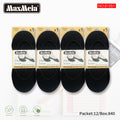 Meia Invisível Preta Mulher |Pack de 1/4 pares