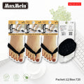 Meia Renda Tanga Pé Preta/Bege  Antiderrapante Mulher | Tamanho Único | Pack de 1/4 pares