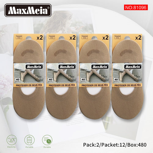 Meia Invisível 40 Denier  Mulher | Tamanho Único | Várias Cores | Pack de 2/8 pares