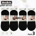 Meia Invisível  Anti-Slip Mulher | Tamanho Único | Pack de 3/12 pares