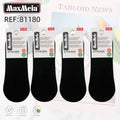 Meia Invisível Básica | Unissexo | 35-38/39-42/43-46 | Preto/Branco |Pack de 1/4 pares