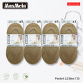 Meia Invisível Sola Massajante Mulher | Tamanho Único | Bege e Preto|Pack de 1/4 pares