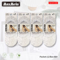 Meia Invisível Renda Floral Mulher | Tamanho Único | Branco e Preto|Pack de 1/4 pares