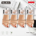 Meia Sandal Sock Tira Dupla Jacquard Losango Mulher | Tamanho Único | Bege |Pack de 1/4 pares