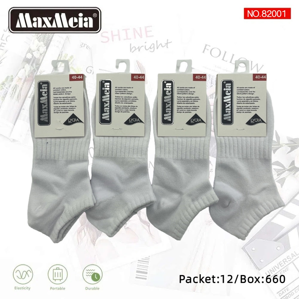 Meias Cano Curto Anti- bacterial Unissexo Pack de 6/12 pares