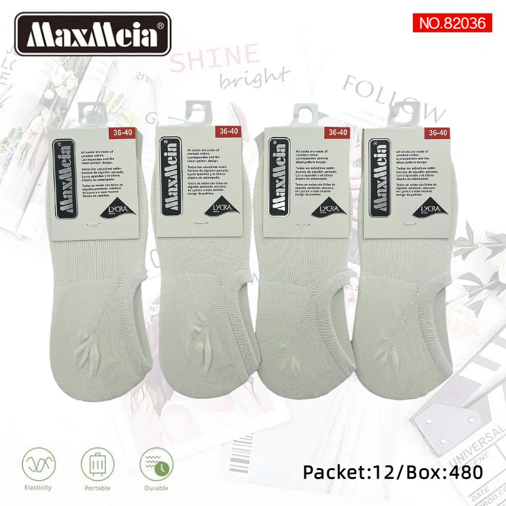 Meias Invisíveis Anti- bacterial Unissexo Pack de 6/12 pares