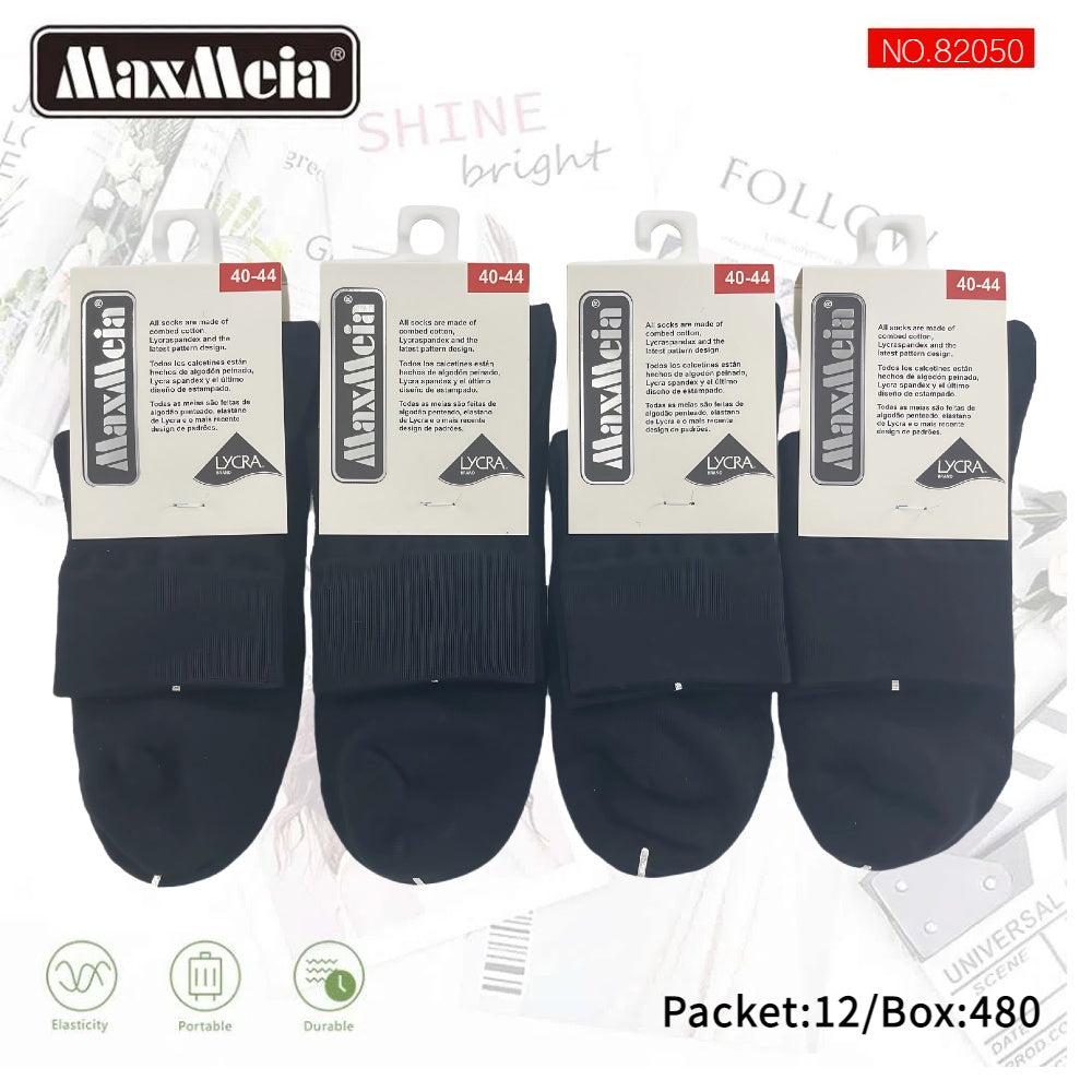 Meias Cano Médio Anti- bacterial Unissexo Pack de 1/4//12 pares