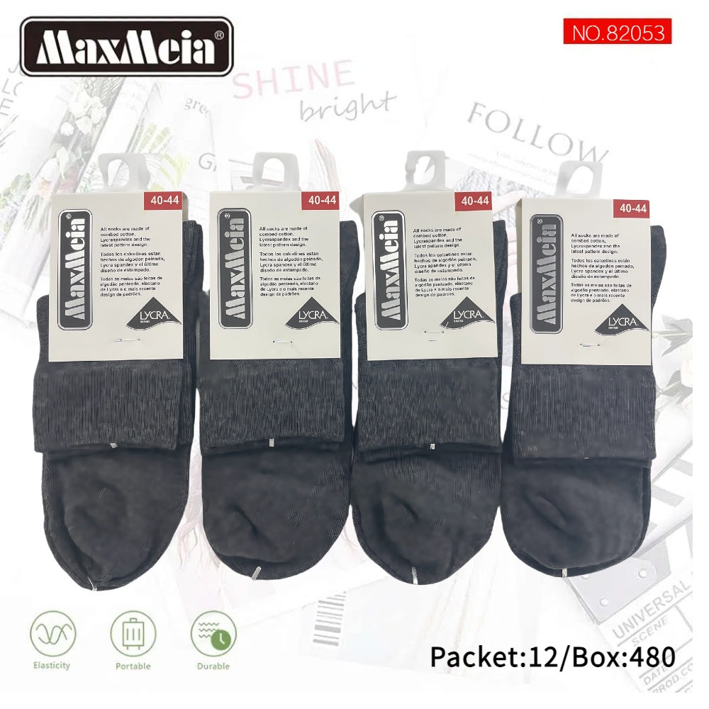 Meias Cano Médio Anti- bacterial Unissexo Pack de 1/4//12 pares
