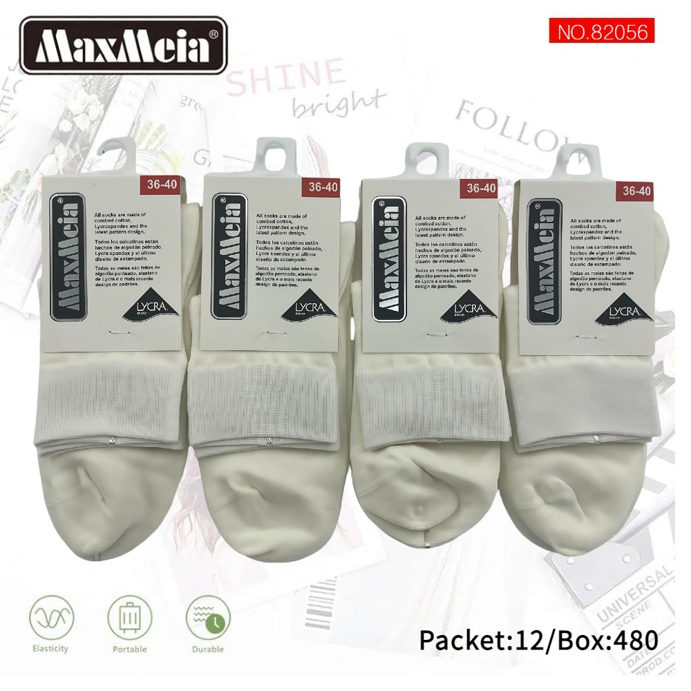 Meias Cano Médio Anti- bacterial Unissexo Pack de 1/4//12 pares
