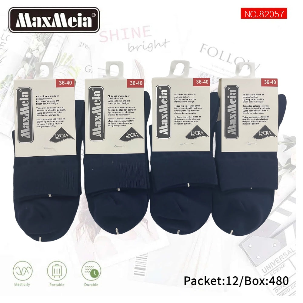 Meias Cano Médio Anti- bacterial Unissexo Pack de 1/4//12 pares