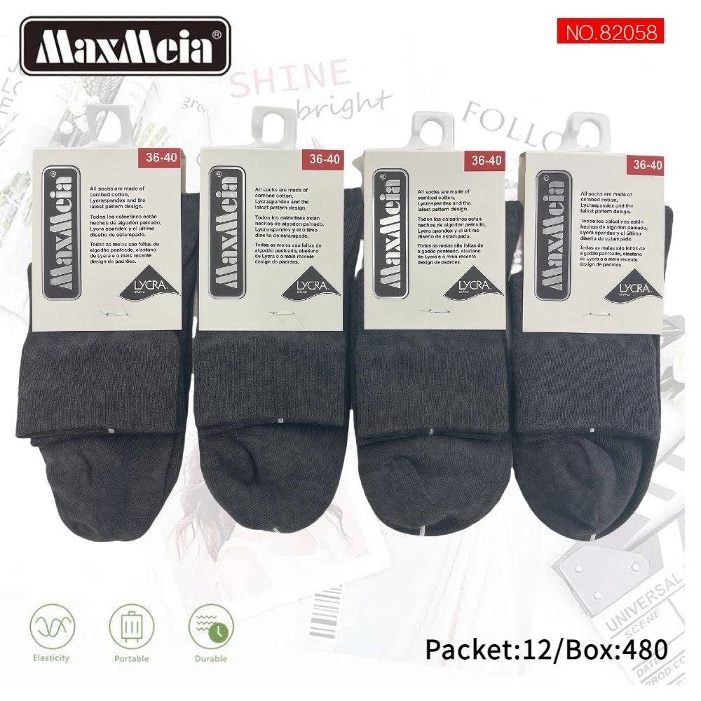 Meias Cano Médio Anti- bacterial Unissexo Pack de 1/4//12 pares