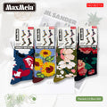 Meias Costume Socks Florais Pack de 4 pares Sortido