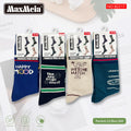 Meias Costume Socks Frases Motivacionais Pack de 4 pares Sortido