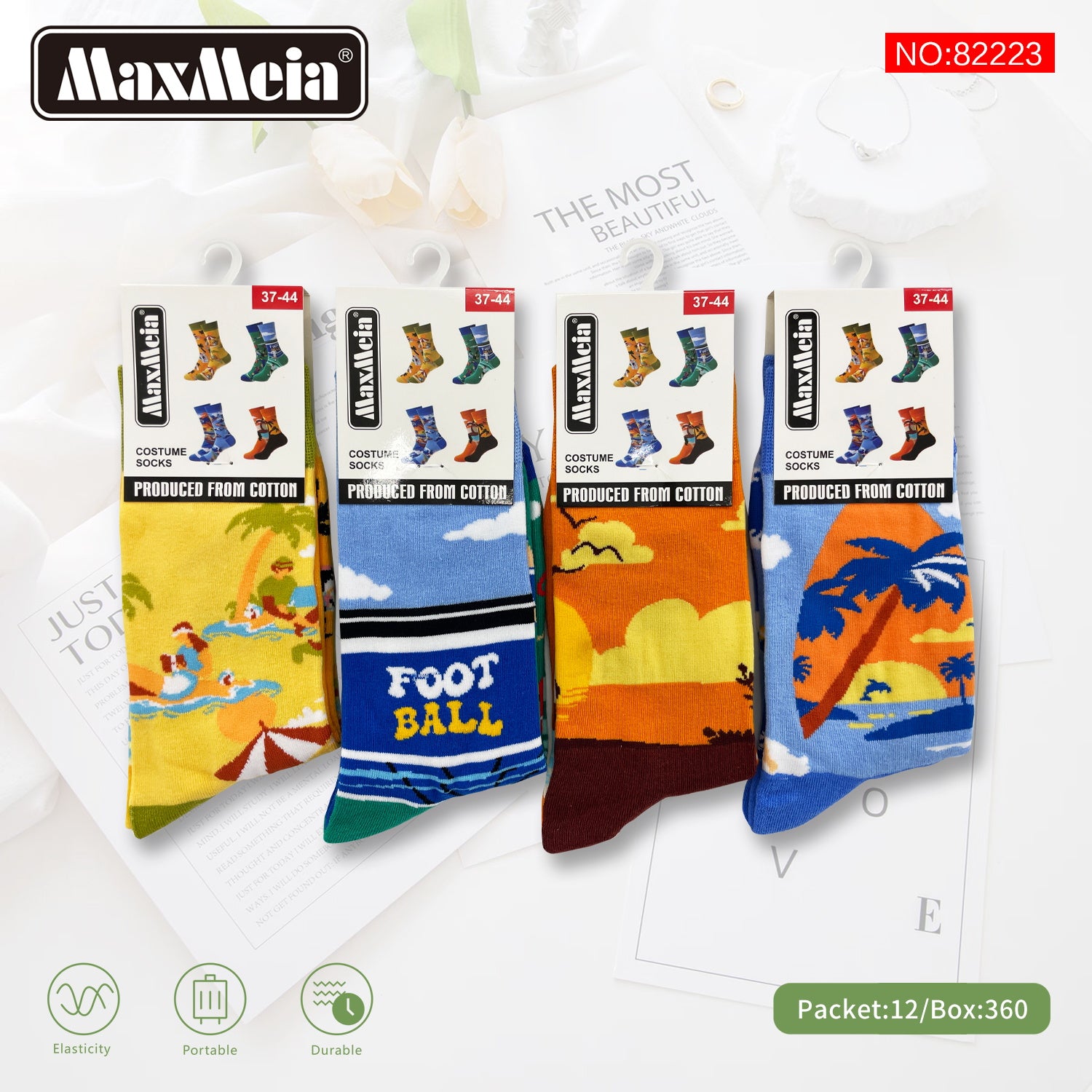 Meias Costume Socks Verão & Desporto Pack de 4 pares Sortido