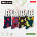 Meias Costume Socks Frutas Pack de 4 pares Sortido