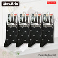 Meias Cano Alto Flor-de-lis Biqueira Sem Costura Pack de 1/4//12 pares