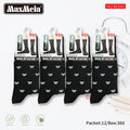 Meias Cano Alto Laços Biqueira Sem Costura Pack de 1/4//12 pares
